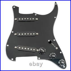 Loaded Strat Pickguard with Alnico 5 Pickups for Squier & American Strat, 3Ply B