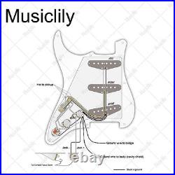 Loaded Strat Pickguard with Alnico 5 Pickups for Squier & American Strat, 3Ply B