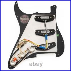 Loaded Strat Pickguard with Alnico 5 Pickups for Squier & American Strat, 3Ply B