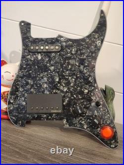 Loaded Stratocaster Pickguard With EMG Humbucker And Kill Switch