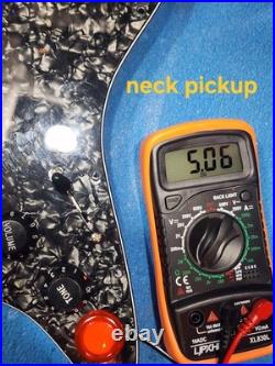 Loaded Stratocaster Pickguard With EMG Humbucker And Kill Switch