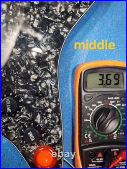 Loaded Stratocaster Pickguard With EMG Humbucker And Kill Switch