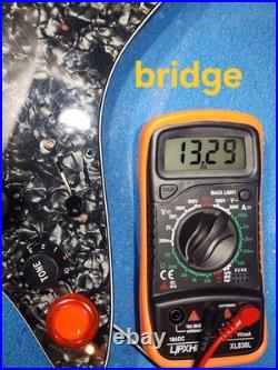 Loaded Stratocaster Pickguard With EMG Humbucker And Kill Switch