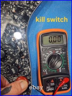 Loaded Stratocaster Pickguard With EMG Humbucker And Kill Switch