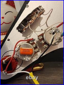 Loaded Stratocaster Pickguard With EMG Humbucker And Kill Switch