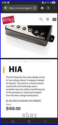 Loaded Stratocaster Pickguard With EMG Humbucker And Kill Switch