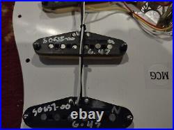 Loaded strat pickguard with good all capacitor and treble bleed circuit