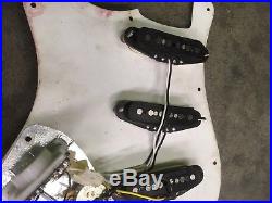 Loaded stratocaster pickguard with Fender Noiseless Pickups Strat