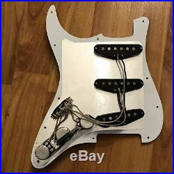 NEW Fender Original 57/62 Prewired Strat Pickup Set Loaded Pickguard PIO White