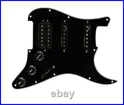 NEW Fender Shawbucker/Gen 4 Noiseless HSS Strat LOADED PICKGUARD Black 3 Ply