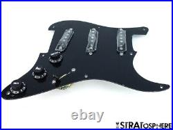 NEW Fender Stratocaster LOADED PICKGUARD Strat C Shop Fat 50s Black 1 Ply 8 Hole