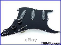 NEW Fender Stratocaster LOADED PICKGUARD Strat C Shop Fat 50s Black 3Ply 11 Hole