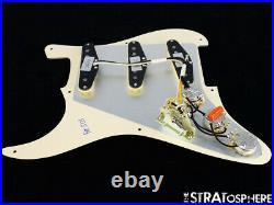 NEW Fender Stratocaster LOADED PICKGUARD Strat C Shop Fat 50s Cream 3 Ply 8 Hole