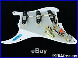 NEW Fender Stratocaster LOADED PICKGUARD Strat C Shop Fat 50s White 3Ply 11 Hole
