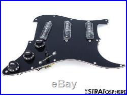NEW Fender Stratocaster LOADED PICKGUARD Strat C Shop Fat 60s Black 11 Hole