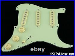 NEW Fender Stratocaster LOADED PICKGUARD Strat Eric Johnson DARK Mint Green 11