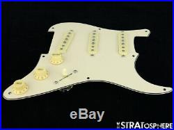 NEW Fender Stratocaster LOADED PICKGUARD Strat Fat 60s Cream 3 Ply 8 Hole