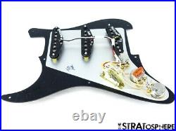 NEW Fender Stratocaster LOADED PICKGUARD Strat Tex Mex Black 1 Ply 8 Hole
