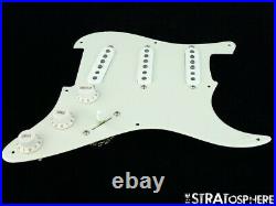 NEW Fender Stratocaster LOADED PICKGUARD Strat Tex Mex Parchment 1 Ply 8 Hole