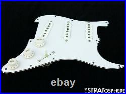 NEW Fender Stratocaster LOADED PICKGUARD Strat Tex Mex White 3 Ply 11 Hole
