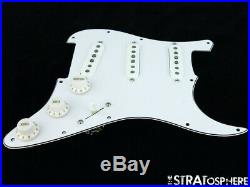 NEW Fender Stratocaster LOADED PICKGUARD Strat Texas Special White 3 Ply 11 Hole