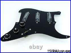 NEW Fender Stratocaster LOADED PICKGUARD Strat USA V-Mod Black 1 Ply 8 Hole