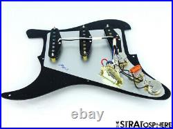 NEW Fender Stratocaster LOADED PICKGUARD Strat USA V-Mod Black 1 Ply 8 Hole