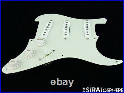 NEW Fender Stratocaster LOADED PICKGUARD Strat USA V-Mod Parchment 1 Ply 8 Hole