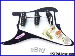 NEW Fender Stratocaster LOADED PICKGUARD Strat Vintage 57/62 Black 3 Ply 11 Hole
