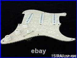 NEW Fender Stratocaster LOADED PICKGUARD Strat Vintage 65 Aged Pearloid 8 Hole
