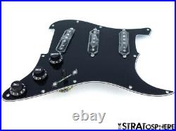 NEW Fender Stratocaster LOADED PICKGUARD Strat Vintage 65 Black 3 Ply 11 Hole