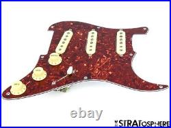 NEW Fender Stratocaster LOADED PICKGUARD Strat Vintage 65 Brown Tortoise 8 Hole