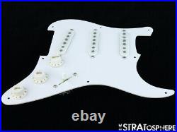 NEW Fender Stratocaster LOADED PICKGUARD Strat Vintage 65 White 1 Ply 8 Hole