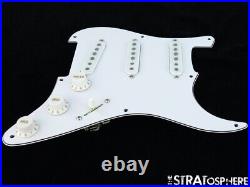 NEW Fender Stratocaster LOADED PICKGUARD Strat Vintage 65 White 3 Ply 8 Hole