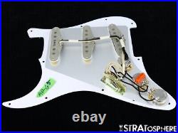 NEW Fender Stratocaster LOADED PICKGUARD Strat Vintage 65 White Pearloid 11 Hole