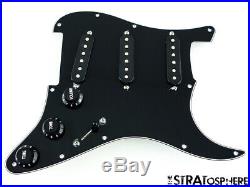 NEW LOADED PICKGUARD Seymour Duncan SSL-1 for Fender Strat Black 3 Ply 11 Hole