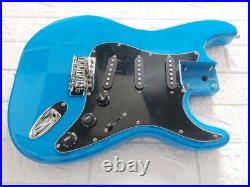 NEW LOADED STRAT BODY STRATOCASTER BLUE With BLACK PICKGUARD. FAST SHIP NICE