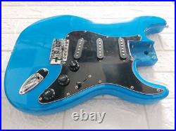 NEW LOADED STRAT BODY STRATOCASTER BLUE With BLACK PICKGUARD. FAST SHIP NICE