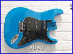 NEW LOADED STRAT BODY STRATOCASTER BLUE With BLACK PICKGUARD. FAST SHIP NICE