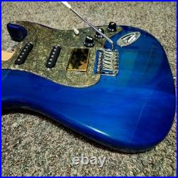 NEW LOADED STRAT BODY STRATOCASTER SEE THOUGH BLUE FINISH With CUSTOM PICKGUARD