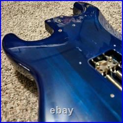 NEW LOADED STRAT BODY STRATOCASTER SEE THOUGH BLUE FINISH With CUSTOM PICKGUARD NEW LOADED STRAT BODY STRATOCASTER SEE THOUGH BLUE FINISH With CUSTOM PICKGUARD