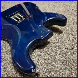 NEW LOADED STRAT BODY STRATOCASTER SEE THOUGH BLUE FINISH With CUSTOM PICKGUARD