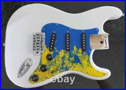 NEW LOADED STRAT BODY STRATOCASTER WHITE With CUSTOM PAINTED PICKGUARD. FAST SHIP NEW LOADED STRAT BODY STRATOCASTER WHITE With CUSTOM PAINTED PICKGUARD. FAST SHIP