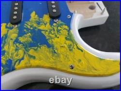 NEW LOADED STRAT BODY STRATOCASTER WHITE With CUSTOM PAINTED PICKGUARD. FAST SHIP NEW LOADED STRAT BODY STRATOCASTER WHITE With CUSTOM PAINTED PICKGUARD. FAST SHIP