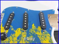 NEW LOADED STRAT BODY STRATOCASTER WHITE With CUSTOM PAINTED PICKGUARD. FAST SHIP NEW LOADED STRAT BODY STRATOCASTER WHITE With CUSTOM PAINTED PICKGUARD. FAST SHIP