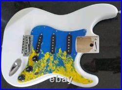 NEW LOADED STRAT BODY STRATOCASTER WHITE With CUSTOM PAINTED PICKGUARD. FAST SHIP NEW LOADED STRAT BODY STRATOCASTER WHITE With CUSTOM PAINTED PICKGUARD. FAST SHIP