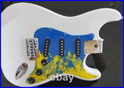 NEW LOADED STRAT BODY STRATOCASTER WHITE With CUSTOM PAINTED PICKGUARD. FAST SHIP NEW LOADED STRAT BODY STRATOCASTER WHITE With CUSTOM PAINTED PICKGUARD. FAST SHIP