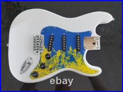 NEW LOADED STRAT BODY STRATOCASTER WHITE With CUSTOM PAINTED PICKGUARD. FAST SHIP NEW LOADED STRAT BODY STRATOCASTER WHITE With CUSTOM PAINTED PICKGUARD. FAST SHIP