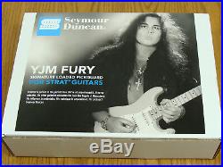 NEW Seymour Duncan YJM Fury for Strat LOADED PICKGUARD WHT Stratocaster Prewired