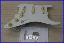 New Fender 50s Vintera Modified Stratocaster Loaded Pickguard S1 White Strat